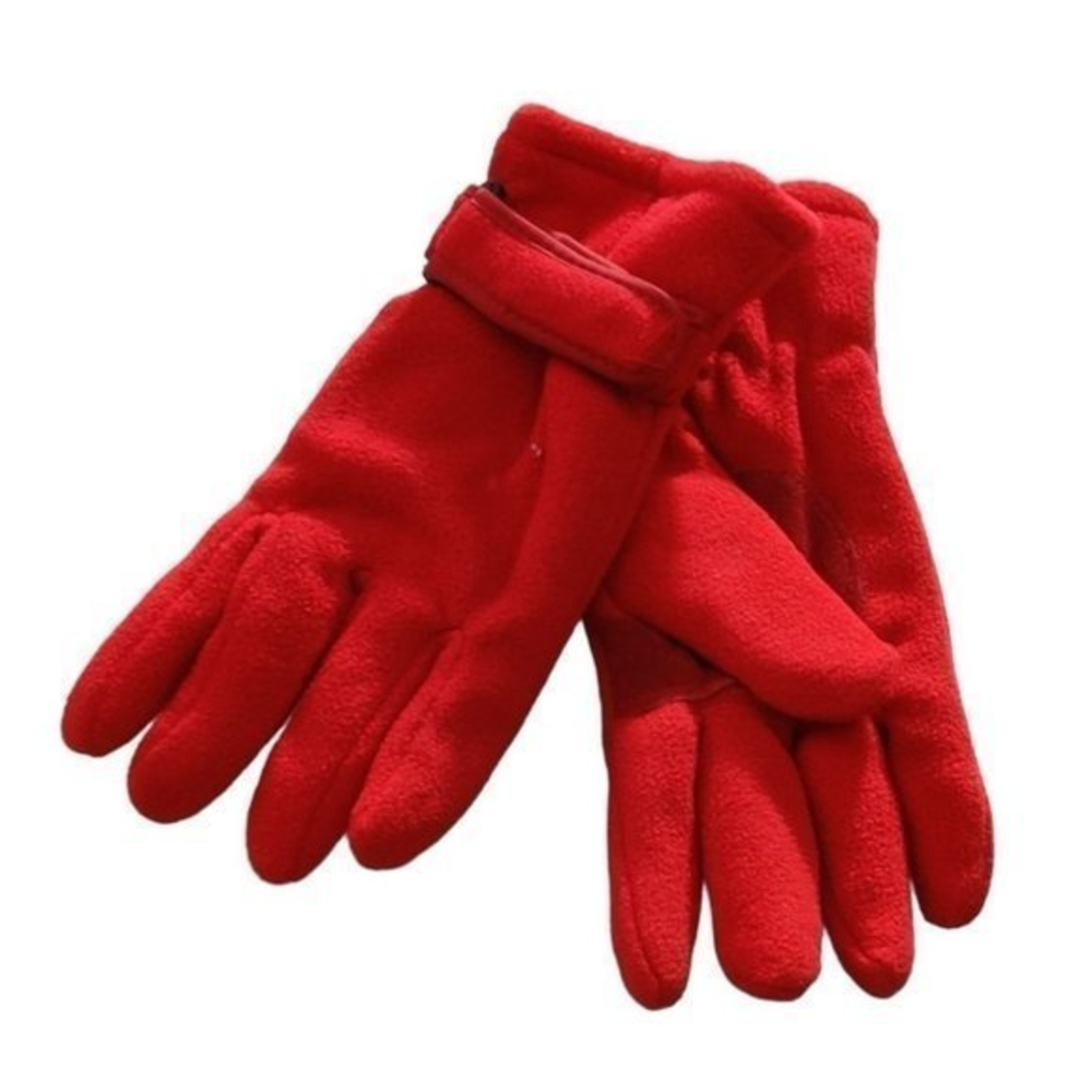 Red Gloves Winter Womens New‎ with Tag Cinching Wrist for Warmth Boutique